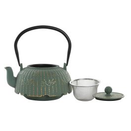 Tetera Oriental DKD Home Decor Verde 12.5 x 15.5 x 15 cm Tetera Oriental DKD Home Decor Verde 12.5 x 15.5 x 15 cm