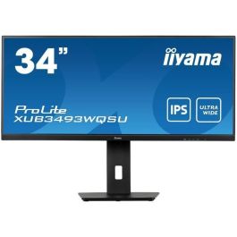 Iiyama ProLite XUB3493WQSU-B5 Monitor 34" IPS 75Hz 4ms HDMI USB DisplayPort Altavoces Regulable en Altura Giratorio Inclinable Iiyama ProLite XUB3493WQSU-B5 Monitor 34" IPS 75Hz 4ms HDMI USB DisplayPort Altavoces Regulable en Altura Giratorio Inclinable