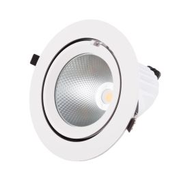 Foco Downlight LED 40W 6000Lm 4000ºK Circular Orientable 40.000H [HO-COB-C-OR-40W-W] Precio: 27.78999982. SKU: 15096799953283