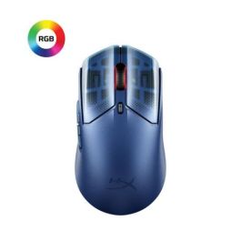 HyperX Pulsefire Haste 2 S Ratón gaming inalámbrico azul marino, sensor 26K, 26000 PPP, 64g, 120h batería, ref. 9B001AA