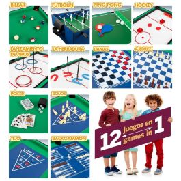 Mesa Multijuegos Colorbaby 12 en 1 107 x 83,5 x 61 cm Mesa Multijuegos Colorbaby 12 en 1 107 x 83,5 x 61 cm