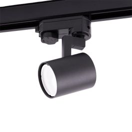 Lumiastra Foco Carril Trifásico GU10 Negro Orientable. Ideal para Iluminación de Salas de Exposiciones, Tiendas y Comercios. Precio: 13.50000025. SKU: B16AY7BKSS