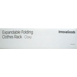 Tendedero Metálico Plegable y Extensible con 3 Alturas Cloxy InnovaGoods 11 barras Tendedero Metálico Plegable y Extensible con 3 Alturas Cloxy InnovaGoods 11 barras