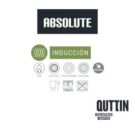 Sartén Inde 24 cm aluminio forjado mango acero inoxidable Absolut Quttin (6 Unidades) Sartén Inde 24 cm aluminio forjado mango acero inoxidable Absolut Quttin (6 Unidades)