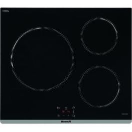 BRANDT TI364B - Placa de cocción independiente - 3 zonas - 3600 W - L60 cm - Negro BRANDT TI364B - Placa de cocción independiente - 3 zonas - 3600 W - L60 cm - Negro