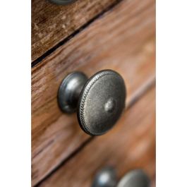 Rei Pomos redondos para mueble, 4 unid., zamak acabado plata vieja, mod. 3121 Ø30mm