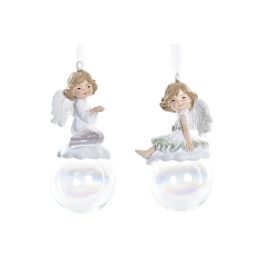 DKD Home Decor Decoración Colgante Navidad Tradicional, Resina y Cristal, Colores Blanco, Rosa y Verde, 4.5x4.5x8 cm, Pack 12 Unidades Precio: 24.24114. SKU: B15WK4L439