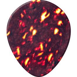 DUNLOP Pack 12 Púas Genuine Celluloid Teardrop Shell - Heavy