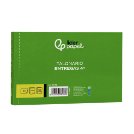 Liderpapel T329 Talonario de Entregas Cuarto Apaisado con 2 Copias (210 x 144 mm)