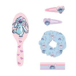 Cerdá Stitch Accesorios de Belleza, Set de 8 piezas, Color Rosa, para Niños +3 Años