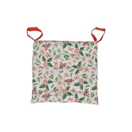 DKD Home Decor Cojín Silla Navidad Tradicional Verde Rojo Muérdago Poliéster 40x40x4 cm Pack 4 Unidades con Sujeción Velcro Precio: 11.49999972. SKU: B1EACCZJTJ