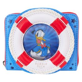 Loungefly Cartera 90th Anniversary Pato Donald Disney, de cuero vegano, con cremallera, 12.5x10cm Precio: 32.69000009. SKU: B19QTH6NF7