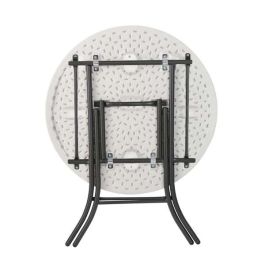 Mesa auxiliar Lifetime Blanco 83,5 x 73,5 x 83,5 cm Acero Plástico