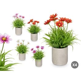 Ibergarden Maceta de Cemento Cuadrada para Flores, Colores Surtidos, 18x23x18 cm (24 Unidades) Precio: 42.50000007. SKU: B1D9LBPEFE