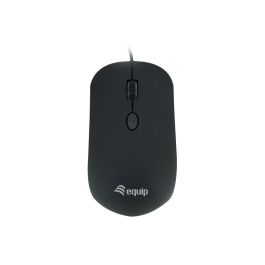 Equip Ratón óptico USB Confort para diestros y zurdos 1.8m negro