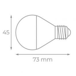 Iglux XG-0527-C Bombilla LED Mini Globo E27 5W 400 Lúmenes 3000K Luz Cálida Ø45x80mm