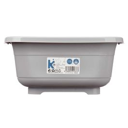 Barreño Cuadrado 11 L Gris con Tapon para Fregadero - Arte Regal 35x16x34 cm (12 Unidades) Barreño Cuadrado 11 L Gris con Tapon para Fregadero - Arte Regal 35x16x34 cm (12 Unidades)