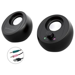 CONCEPTRONIC ALTAVOCES 2.0 BJORN01B 10W COLOR NEGRO JACK 3.5" Y BLUETOOTH ALIMENTACION USB Precio: 18.69000001. SKU: B19JKB5QT7