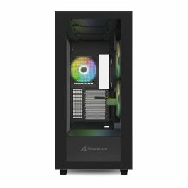 Sharkoon Rebel C60 Caja de Ordenador Midi Tower Negra, Compatible con Fuentes ATX y Espacio para Discos HDD 3.5"/SSD 2.5"