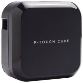 Brother Rotuladora PT-P710BT Cube Negro, Conexión Bluetooth y USB, Anchos de Cinta 3.5-24mm, Impresión de Códigos de Barras
