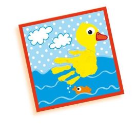 Ses Creative MY FIRST Kit de Arte para Niños Mi Primera Obra de Arte con Pintura para Huellas de Mano y Pie en Tarjetas Impresas