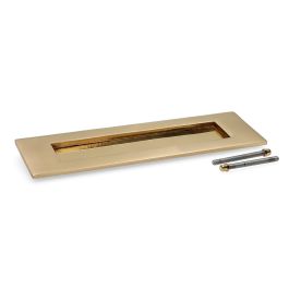 Placa buzón latón pulido dorado 100x305mm Placa buzón latón pulido dorado 100x305mm