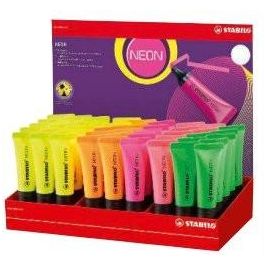 Stabilo 72 neon Rotulador fluorescente expositor de 45 unidades colores surtidos trazo 2/5 mm Precio: 30.50000052. SKU: B19NLW8G3W