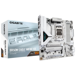 Gigabyte B850M EAGLE WIFI6E ICE (Blanco) Placa Base AMD AM5 DDR5 Wi-Fi 6E Micro ATX Precio: 178.49999981. SKU: B1B79WV2NQ