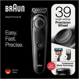 Braun BT3242 Cortapelos y Recortadora de Barba con 39 Ajustes de Longitud, Negro