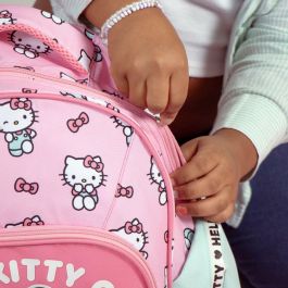 Cerdá Mochila Escolar Mediana 42 cm Hello Kitty Rosa para Niños +3 Años con Dimensiones 3.3x4.2x42cm