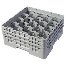 CAMBRO - 20S638-151 - Cesta de lavado 20 comp. 3 alturas - 9,84 cm Ø máx. - alt. máx. 17,6 cm - 50 x 50 x 22,5 cm - Gris claro Precio: 77.50000027. SKU: B1J2C9CF4J
