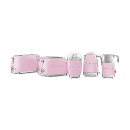 Smeg TSF03PKEU Tostadora 4 Rebanadas Doble Ranura 50s Style Rosa