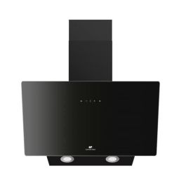Continental Edison CEHDI60B Campana Decorativa Inclinada, Eficiencia Energética A+++, 60 cm, Color Negro