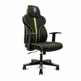 Woxter GM26-056 Silla Gaming Stinger Station Alien Verde Ergonómica, Altura Ajustable, Cojín Lumbar, Piel Sintética Transpirable, 150 kg