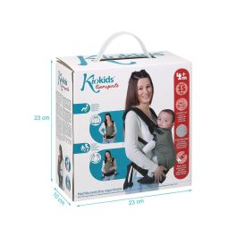 KioKids Portabebés Ergonómico Evolutivo Ajustable con Velcro para Bebés desde Recién Nacido - Posición Natural M/C - Verde KioKids Portabebés Ergonómico Evolutivo Ajustable con Velcro para Bebés desde Recién Nacido - Posición Natural M/C - Verde