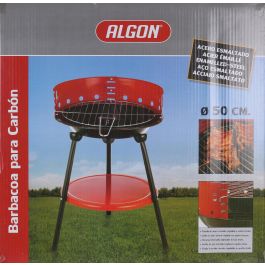 Algon Bbq Barbacoa Redonda 50 cm con Grill 48 cm