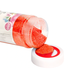 Liderpapel Purpurina Fantasía Color Metálico Naranja Pastel Bote 250 gr