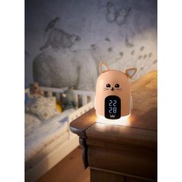 Bigben Kids BIG3499550387827 Despertador Infantil Mia con Luz Nocturna Suave y Diseño de Gato Bigben Kids BIG3499550387827 Despertador Infantil Mia con Luz Nocturna Suave y Diseño de Gato