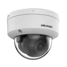 Hikvision Cámara IP Minidomo 4MP AcuSense 2.8mm IR40 WDR H.265+ IK10 IP67 12V/PoE con Audio, Alarma y Micrófono