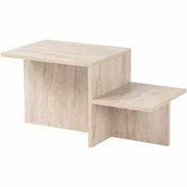 Mesa de centro HARMONY Rectangular - Efecto travertino - 80x40x40 cm - CAL1730423364198 Precio: 87.5000005. SKU: B13T83VK68