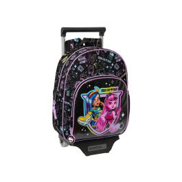 Mochila Escolar con Ruedas Monster High Negro 28 x 34 x 10 cm Precio: 26.8899994. SKU: B1J726NYJW