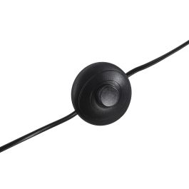 DKD Home Decor Lámpara Pie Colonial Natural Negro 26 x 152 x 56 cm Yute Hierro