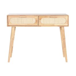 Consola Home ESPRIT Metal Madera de caucho 100 x 30 x 78 cm