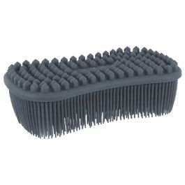 Je cherche une Idee Cepillo-Estropajo de Silicona Doble Cara, Higiénico y Flexible, Colores Surtidos (Azul, Fucsia, Gris), Apto Lavavajillas, 14x7 cm