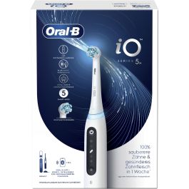 Oral-B iO Series 5 Cepillo Dental Eléctrico Oscilante para Adultos con 5 Modos de Cepillado y Sensor de Presión Blanco