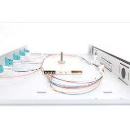 DIGITUS LWL Spleißbox 1HE bestückt 6x LC DX OM3 grau