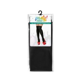 Medias Lisas Negras Adulto - Elegancia para Disfraces de Halloween, Carnaval y Teatro