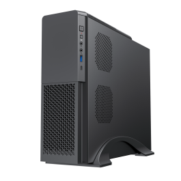 Phoenix Caja de Ordenador Micro ATX ITX SLIM con Fuente 300W 80+ Integrada, USB 3.0/2.0, Ventilador 80mm y Soporte Vertical