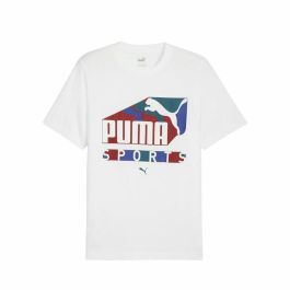 Camiseta de Manga Corta Hombre Puma Blanco Precio: 26.2328. SKU: B1GTZ6ZJ4X