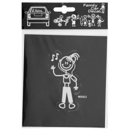 Abc ADH06663 Adhesivo Familia Niña Cantando para Coche